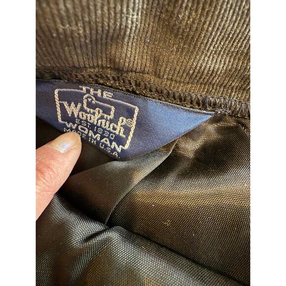 Vintage Woolrich Plaid Pleated Wool Midi Skirt Green Purple - Picture 4 of 5